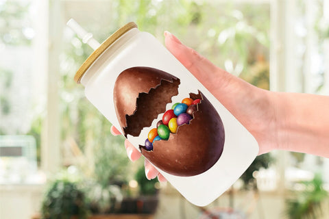 Glass Can Sweet Easter Treats and Desserts Watercolor Sublimation artnoy 