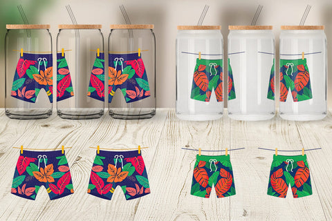Glass Can Swim Trunks Sublimation artnoy 