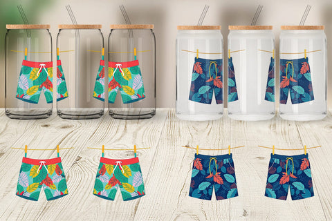 Glass Can Swim Trunks Sublimation artnoy 