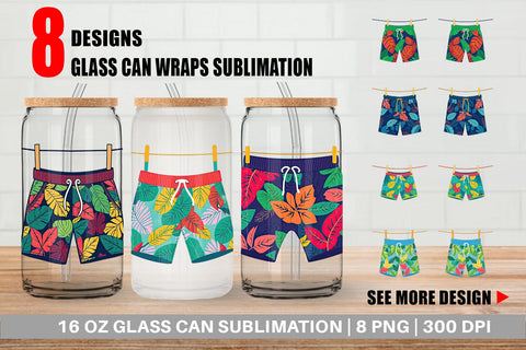 Glass Can Swim Trunks Sublimation artnoy 