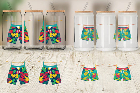 Glass Can Swim Trunks Sublimation artnoy 
