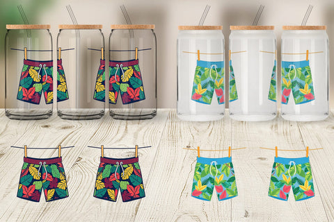 Glass Can Swim Trunks Sublimation artnoy 