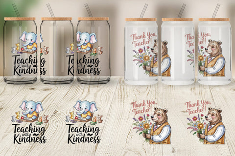 Glass Can Teacher Appreciation Sublimation artnoy 