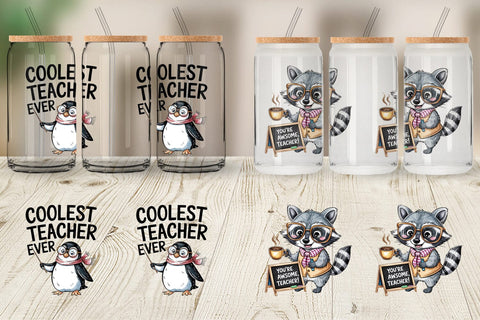 Glass Can Teacher Appreciation Sublimation artnoy 