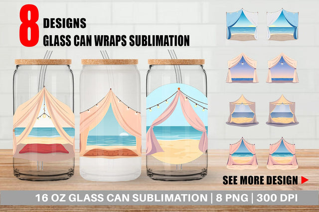 Glass Can Tent Sublimation artnoy 