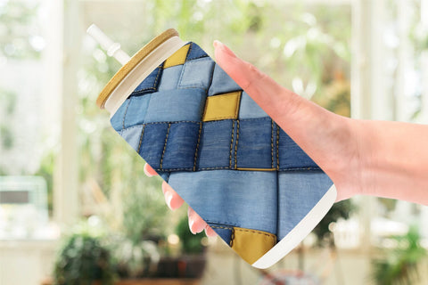 Glass Can Textured Denim Sublimation artnoy 