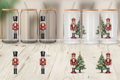Glass Can Timeless Nutcracker Sublimation artnoy 