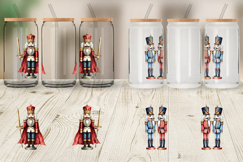 Glass Can Timeless Nutcracker Sublimation artnoy 