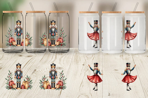 Glass Can Timeless Nutcracker Sublimation artnoy 