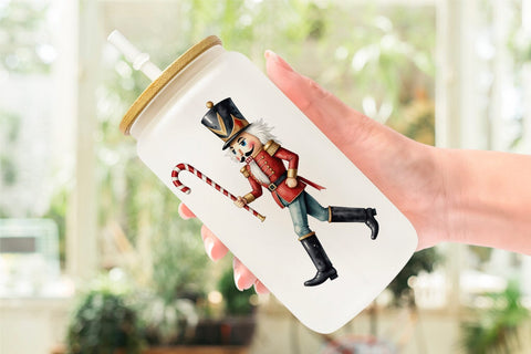 Glass Can Timeless Nutcracker Sublimation artnoy 