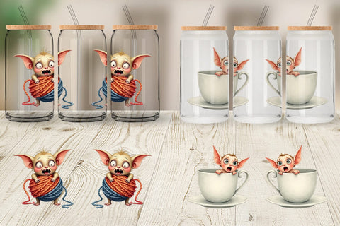 Glass Can Tiny Fantasy Trouble Sublimation artnoy 