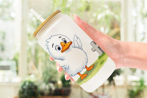 Glass Can Tiny Farm Halloween Sublimation artnoy 