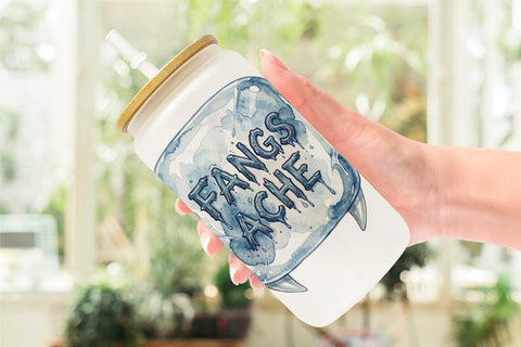 Glass Can Tired Vampire Grumpy Quote Sublimation artnoy 