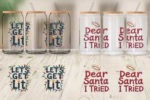 Glass Can Ugly Sweater Sayings: Tacky & Trendy Quotes Sublimation artnoy 