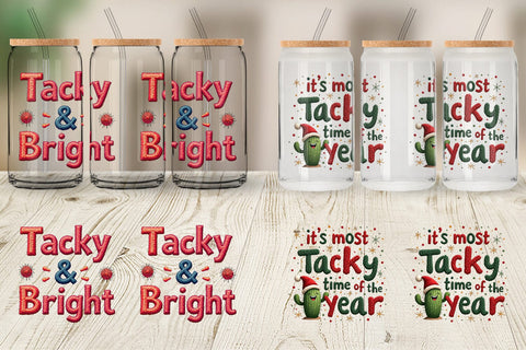 Glass Can Ugly Sweater Sayings: Tacky & Trendy Quotes Sublimation artnoy 