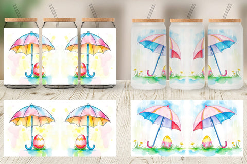 Glass Can Umbrella and Egg Sublimation artnoy 