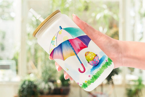 Glass Can Umbrella and Egg Sublimation artnoy 