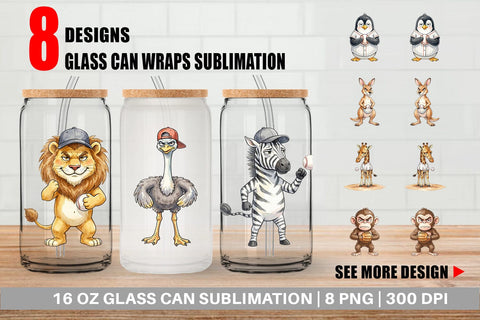 Glass Can Unbothered Baseball Pitcher Watercolor Sublimation artnoy 