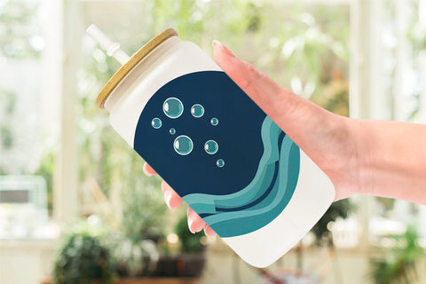 Glass Can Underwater Bubbles Sublimation artnoy 