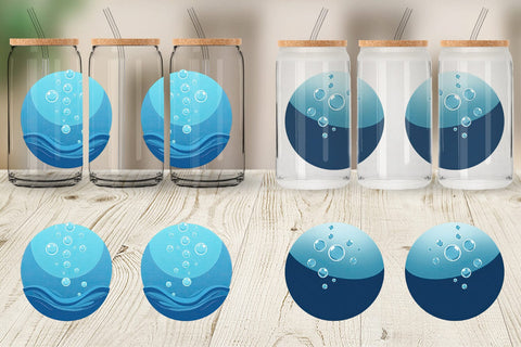 Glass Can Underwater Bubbles Sublimation artnoy 