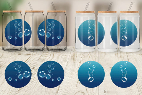 Glass Can Underwater Bubbles Sublimation artnoy 