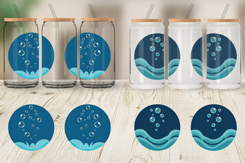 Glass Can Underwater Bubbles Sublimation artnoy 