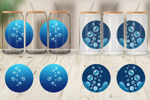 Glass Can Underwater Bubbles Sublimation artnoy 