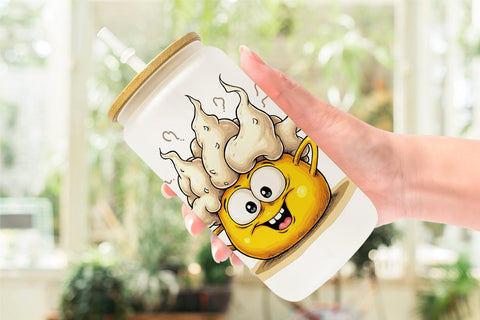 Glass Can Unenthusiastic Pies Sublimation artnoy 