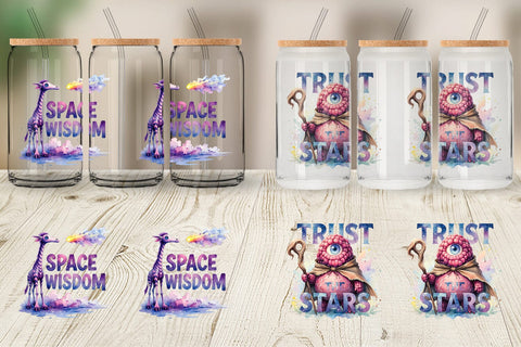 Glass Can Unique Odd Alien Quotes Sublimation artnoy 