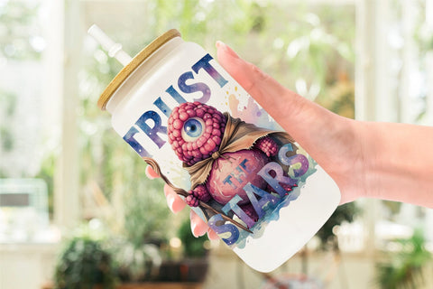 Glass Can Unique Odd Alien Quotes Sublimation artnoy 