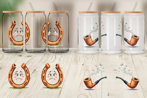 Glass Can Unlucky Charms Retro Sublimation artnoy 