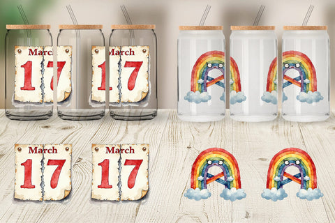 Glass Can Unlucky Charms Retro Sublimation artnoy 