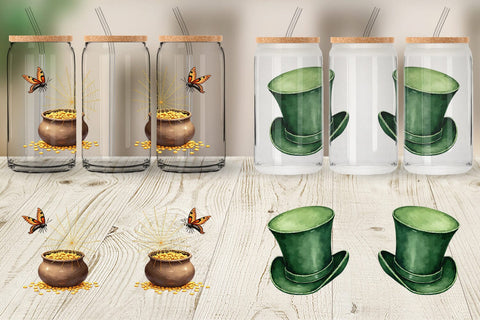 Glass Can Unlucky Charms Retro Sublimation artnoy 