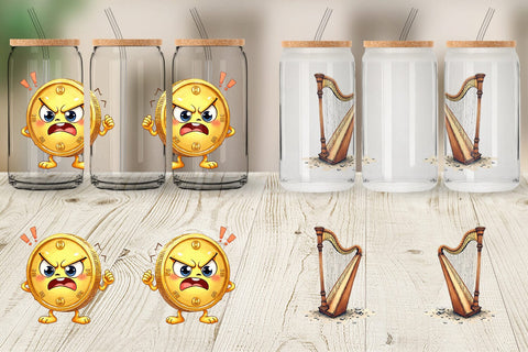 Glass Can Unlucky Charms Retro Sublimation artnoy 