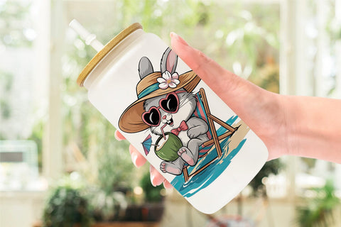 Glass Can Vacation Animal Sublimation artnoy 