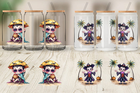 Glass Can Vacation Vampire Vibes Sublimation artnoy 