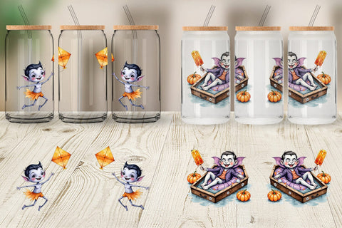 Glass Can Vacation Vampire Vibes Sublimation artnoy 