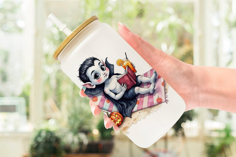 Glass Can Vacation Vampire Vibes Sublimation artnoy 
