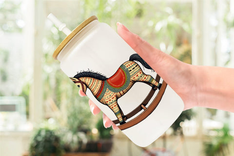Glass Can Vintage Nordic Holiday Sublimation artnoy 