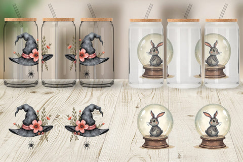 Glass Can Vintage Witchy Vibes Sublimation artnoy 