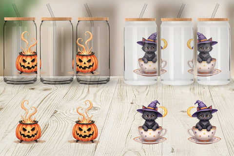 Glass Can Vintage Witchy Vibes Sublimation artnoy 