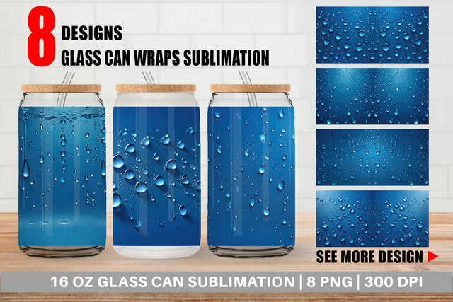 Glass Can Water Droplet Sublimation artnoy 
