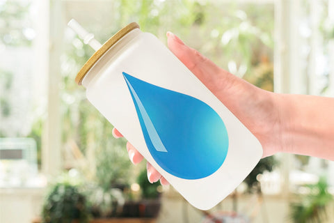 Glass Can Water Droplet Sublimation artnoy 