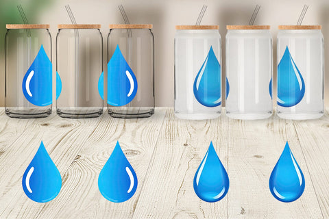 Glass Can Water Droplet Sublimation artnoy 