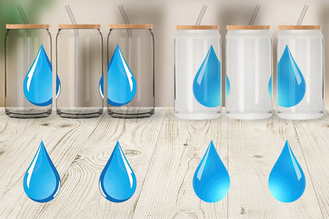 Glass Can Water Droplet Sublimation artnoy 