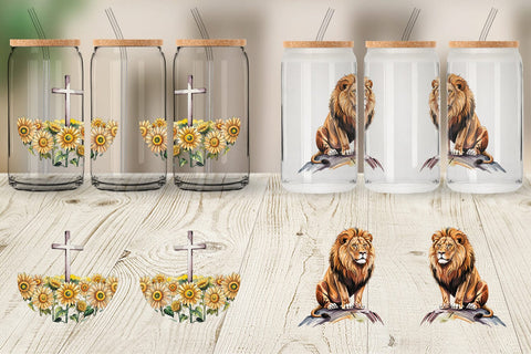 Glass Can Watercolor Christian Sublimation artnoy 