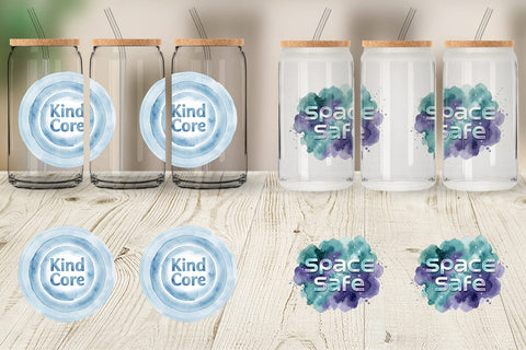 Glass Can Watercolor Crystalline Mindset Quotes Sublimation artnoy 