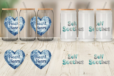 Glass Can Watercolor Crystalline Mindset Quotes Sublimation artnoy 