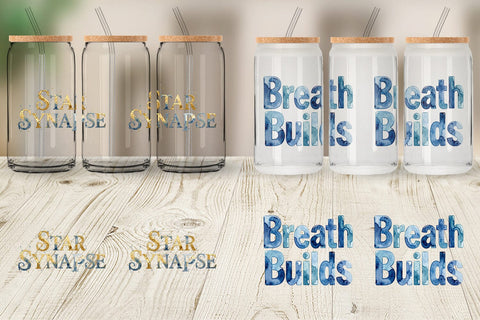 Glass Can Watercolor Crystalline Mindset Quotes Sublimation artnoy 