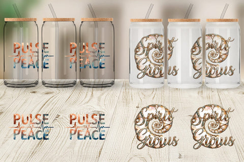 Glass Can Watercolor Crystalline Mindset Quotes Sublimation artnoy 